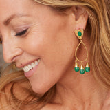 Claudia Drop Earring - Malachite