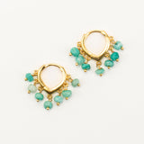 Lila Gemstone Hoop - Amazonite