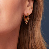 Lila Gemstone Hoop - Tourmaline