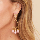 Claudia Drop Earring - Pink