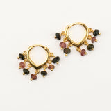 Lila Gemstone Hoop - Tourmaline